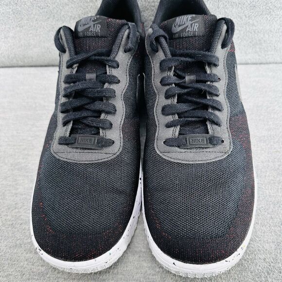 NIKE AIR FORCE 1 - DC4831-003  Men's Black Crater Flyknit  Sneakers Size 13 B15 - Picture 4 of 13